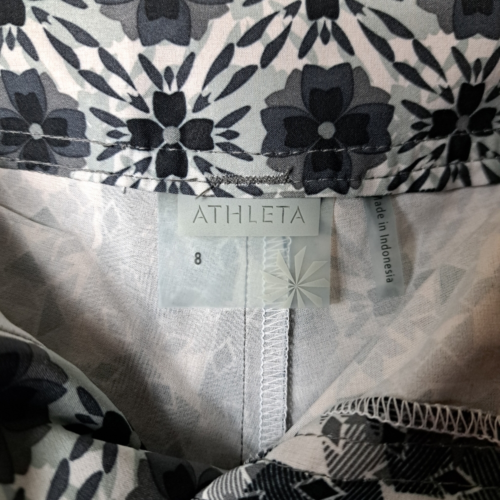 ATHLETA Whatever Size 8 Floral Print Skort  A Line Skirt Built In Shorts - Picture 10 of 12